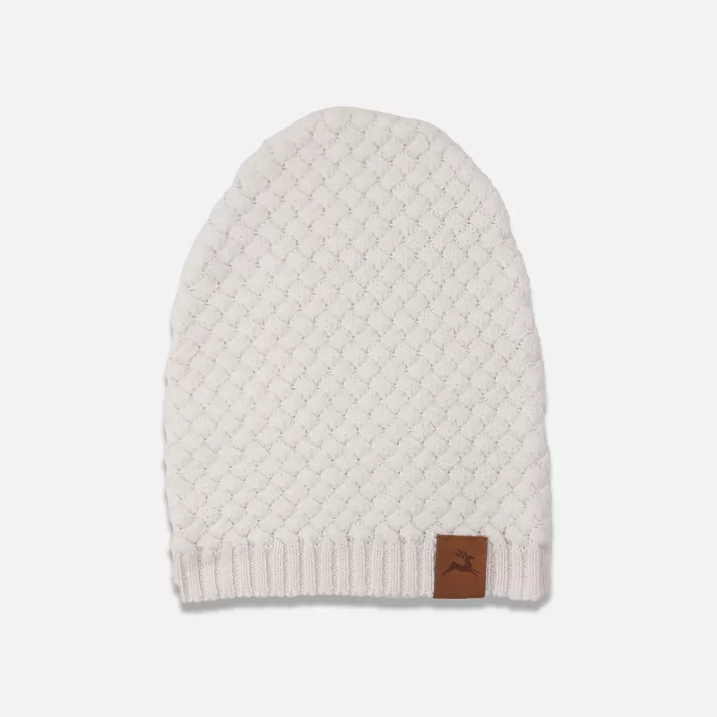 Bonnet couleur écru fabriqué en France
