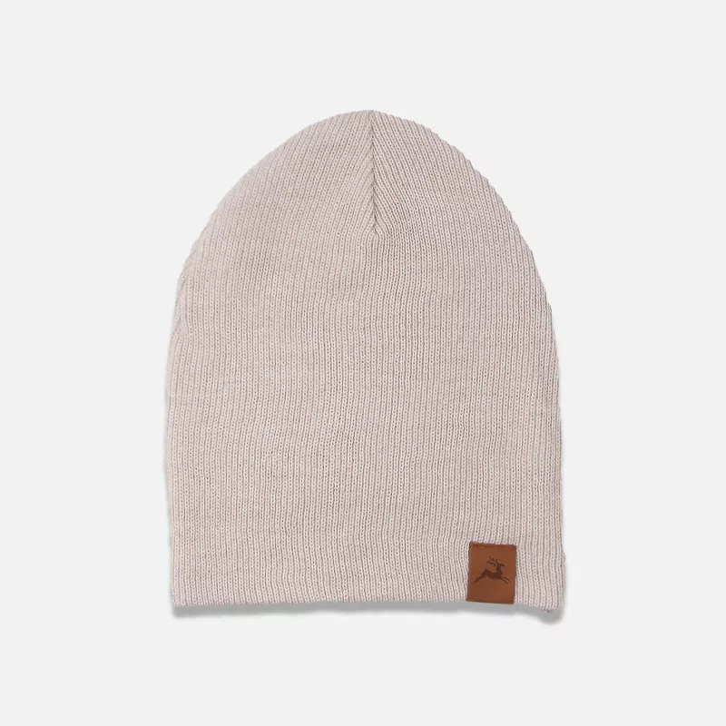 Bonnet couleur beige avec ou sans revers fabriqué en France