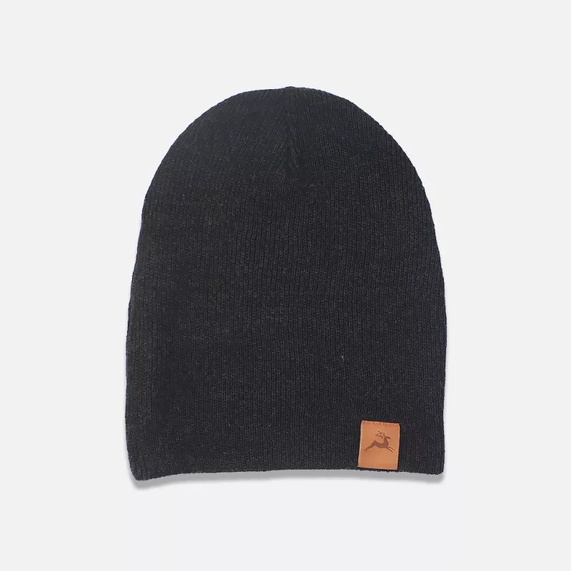 Bonnet couleur gris anthracite avec ou sans revers fabriqué en France