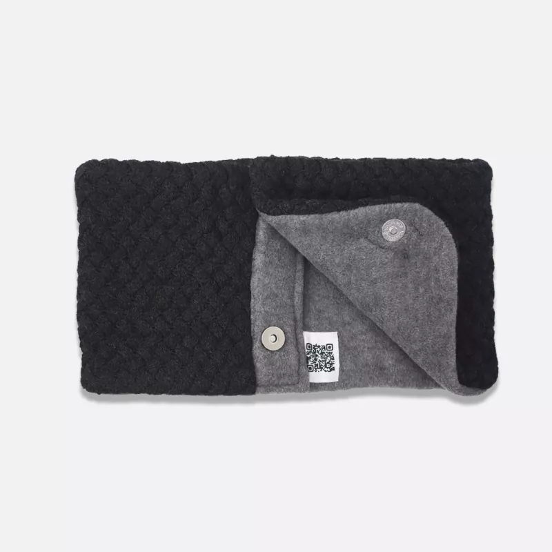 Tour de cou Le Joucounais Gris Anthracite et gris clair