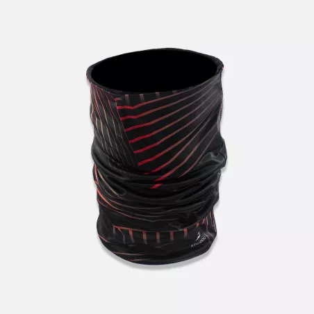 Tour de cou technique graphic noir et rouge