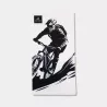 Tour de cou technique motif VTT sur fond blanc
