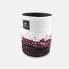 Tour de cou technique motif bulles violettes et noires