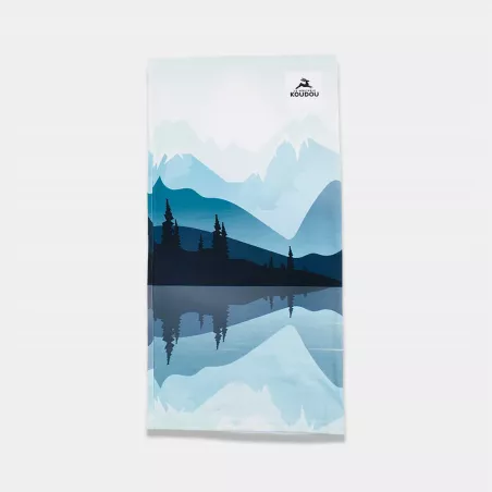 Tour de cou technique motif montagne effet miroir