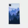 Tour de cou technique motif foret bleue