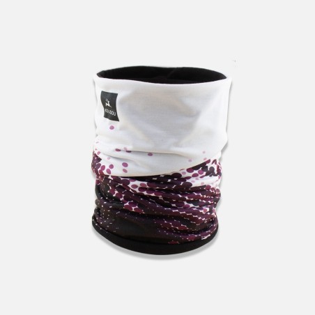Tour de cou technique grand froid bulles violettes