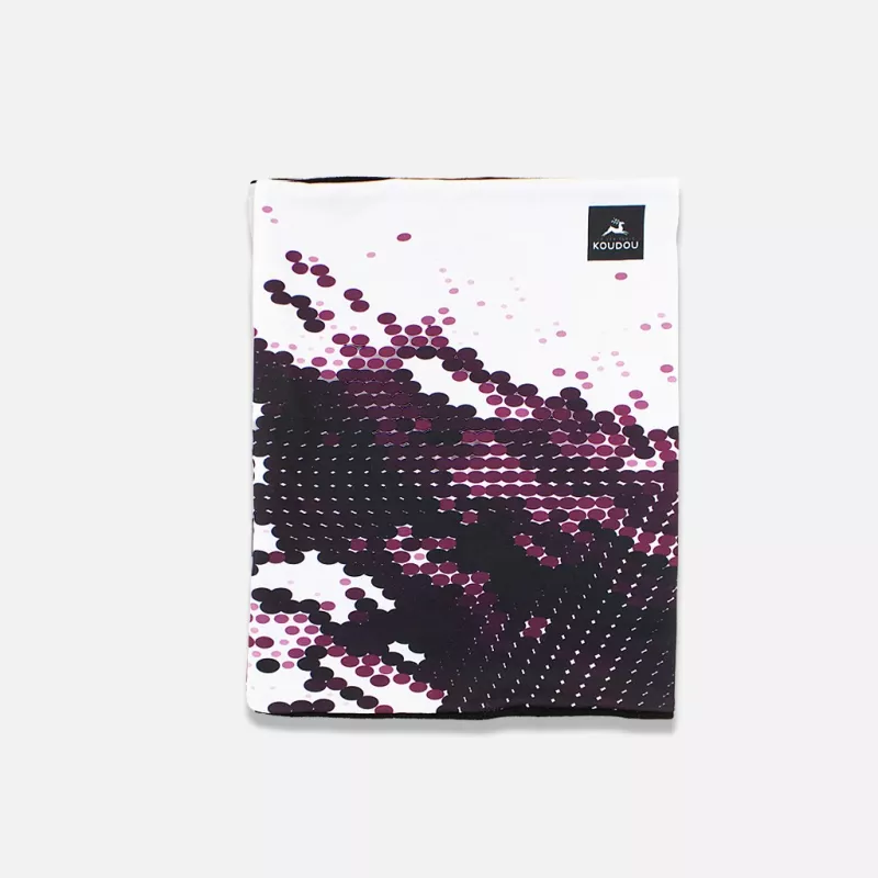 Tour de cou technique grand froid bulles violettes
