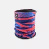 Tour de cou technique grand froid design bleu et rose