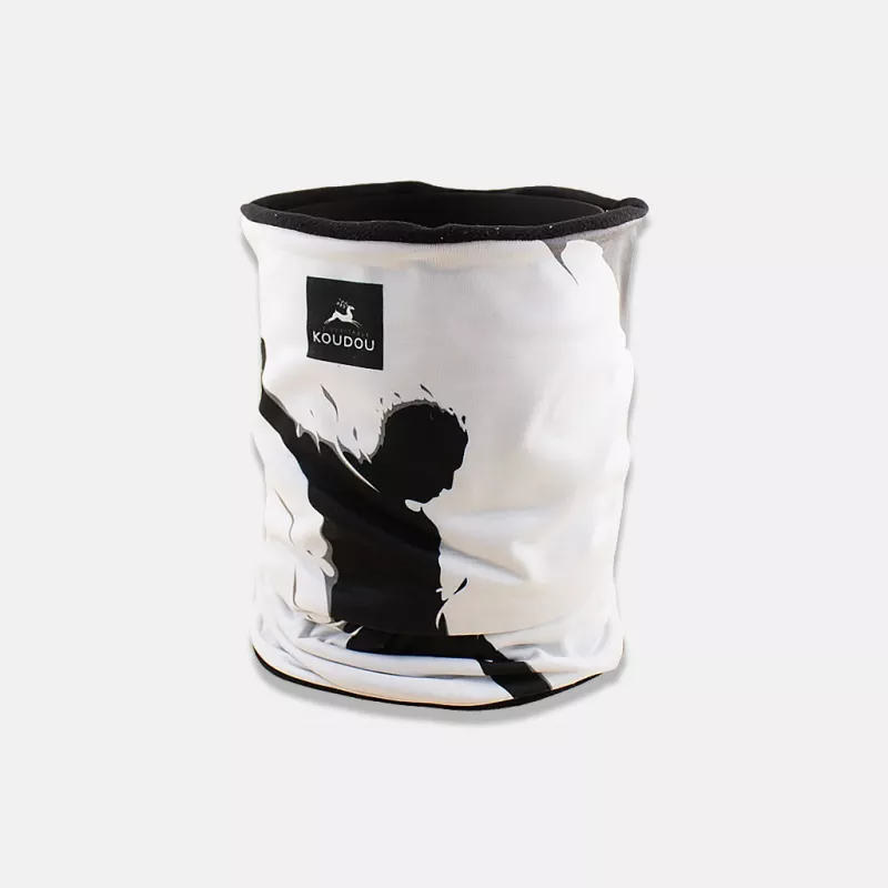 Tour de cou technique grand froid foot noir et gris