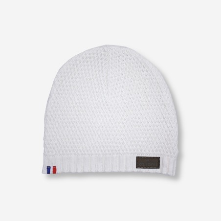 Bonnet blanc sans revers fabriqué en France