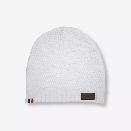Bonnet blanc sans revers fabriqué en France
