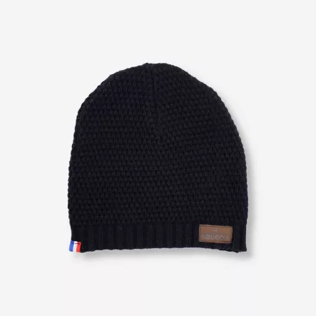 Bonnet noir sans revers fabriqué en France
