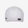 Bonnet blanc avec revers fabriqué en France