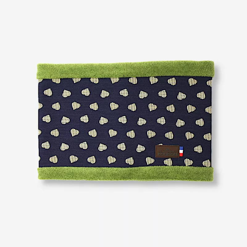 Tootsie Snood enfant jean bleu marine avec motifs coeur jaune et blanc