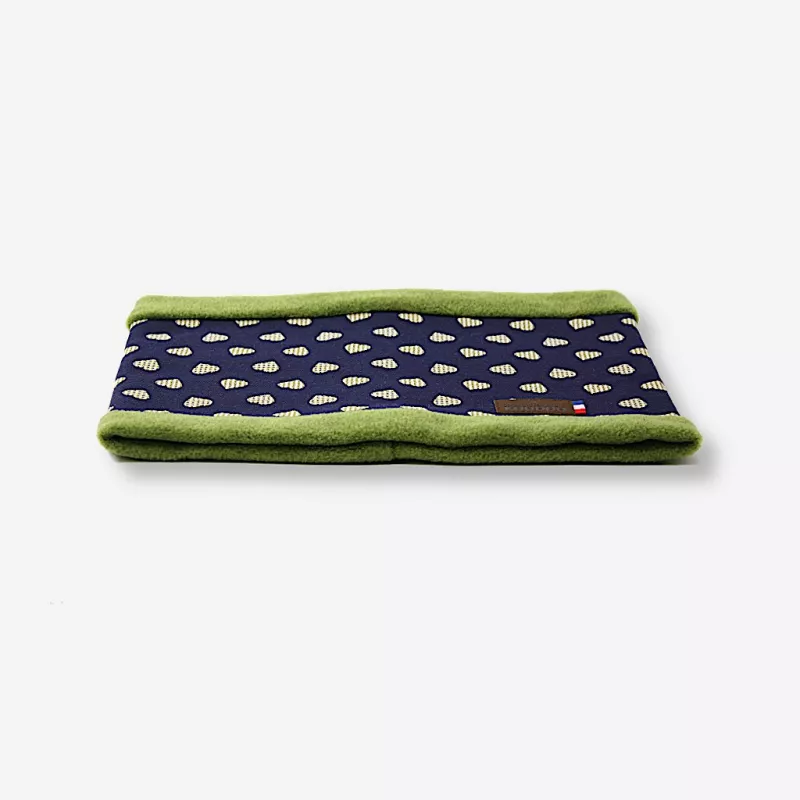 Tootsie Snood enfant jean bleu marine avec motifs coeur jaune et blanc