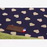 Tootsie Snood enfant jean bleu marine avec motifs coeur jaune et blanc