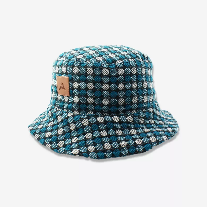 Bob en tissu à pois bleus fabriqué en France