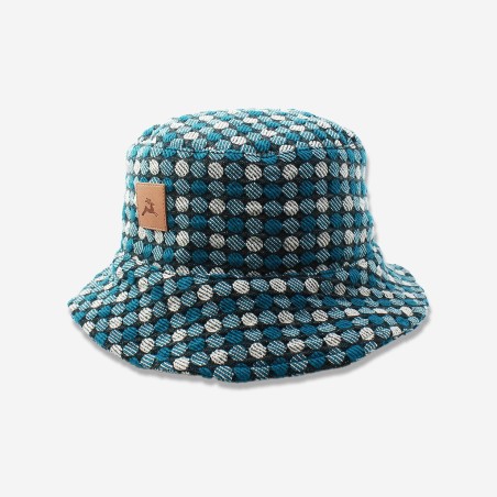 Bob en tissu à pois bleus fabriqué en France