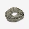 Foulard vrillé imprimé couleur kaki et marron