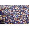 Foulard vrillé couleur bleu et bordeaux pour femme