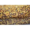 Foulard vrillé jaune et marron pour femme